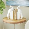 image:imageDeco 79 Resin Lizard Decorative Bookends Crawling Non Skid Bookends Set of 2 Office Bookends7 W 6 H GoldWhite