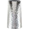 image:imageDeco 79 Stainless Steel Metal Decorative Vase Hammered Centerpiece Vase Flower Vase for Home Decoration 4 x 4 x 15 SilverSilver