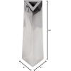 image:imageDeco 79 Stainless Steel Metal Decorative Vase Hammered Centerpiece Vase Flower Vase for Home Decoration 4 x 4 x 15 SilverSilver