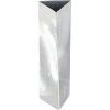 image:imageDeco 79 Stainless Steel Metal Decorative Vase Hammered Centerpiece Vase Flower Vase for Home Decoration 4 x 4 x 15 SilverSilver