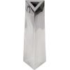 image:imageDeco 79 Stainless Steel Metal Decorative Vase Hammered Centerpiece Vase Flower Vase for Home Decoration 4 x 4 x 15 SilverSilver