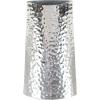 image:imageDeco 79 Stainless Steel Metal Decorative Vase Hammered Centerpiece Vase Flower Vase for Home Decoration 4 x 4 x 15 SilverSilver