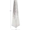 image:imageDeco 79 Stainless Steel Metal Decorative Vase Hammered Centerpiece Vase Flower Vase for Home Decoration 4 x 4 x 15 SilverSilver