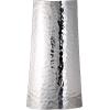 image:imageDeco 79 Stainless Steel Metal Decorative Vase Hammered Centerpiece Vase Flower Vase for Home Decoration 4 x 4 x 15 SilverSilver