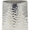 image:imageDeco 79 Stainless Steel Metal Decorative Vase Hammered Centerpiece Vase Flower Vase for Home Decoration 4 x 4 x 15 SilverSilver