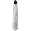 image:imageDeco 79 Stainless Steel Metal Decorative Vase Hammered Centerpiece Vase Flower Vase for Home Decoration 4 x 4 x 15 SilverSilver