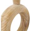 image:imageDeco 79 Wood Decorative Vase Circular Centerpiece Vases with Cutout Center Set of 2 Vases for Home Decoration 11 9 H Brown11  9H