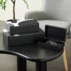 image:imageDeco 79 Wood Tree Handmade Decorative Box Decorative Keepsake Boxes with Hinged Lid Set of 3 Storage Boxes BrownBlack