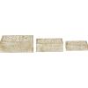 image:imageDeco 79 Wood Tree Handmade Decorative Box Decorative Keepsake Boxes with Hinged Lid Set of 3 Storage Boxes BrownWhite