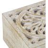 image:imageDeco 79 Wood Tree Handmade Decorative Box Decorative Keepsake Boxes with Hinged Lid Set of 3 Storage Boxes BrownWhite