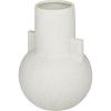 image:imageCosmoLiving by Cosmopolitan Ceramic Vase 8 x 8 x 11 WhiteWhite