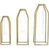 image:imageCosmoLiving by Cosmopolitan Stainless Steel Metal Decorative Vase Test Tube Centerpiece Vases Set of 3 Flower Vases for Home Decoration 13 12 9H Gold
