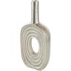 image:imageDeco 79 Aluminum Metal Decorative Vase Circular Centerpiece Vase with Linear Etchings Flower Vase for Home Decoration 7 x 2 x 16 Silver7 x 2 x 16