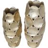 image:imageDeco 79 Aluminum Metal Decorative Vase Geometric Open Framed Centerpiece Vases with Circular Plates Set of 2 Flower Vases for Home Decoration 13 11H GoldGold
