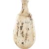 image:imageDeco 79 Ceramic Antique Style Distressed Vase 10 x 10 x 22 BrownBrown