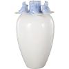 image:imageDeco 79 Ceramic Bird Decorative Vase Centerpiece Vase with Blue Accents Flower Vase for Home Decoration 8 x 8 x 15 White8 x 8 x 15