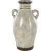 image:imageDeco 79 Ceramic Decorative Vase Antique Amphora Centerpiece Vase with Speckled Texturing and Yellow and Brown Accents Flower Vase for Home Decoration 10 x 9 x 18 CreamCream