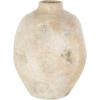 image:imageDeco 79 Ceramic Decorative Vase Antique Short Wide Centerpiece Vase with Shades of Pink Flower Vase for Home Decoration 12 x 12 x 11 BeigeBeige