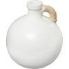 image:imageDeco 79 Ceramic Decorative Vase Jug Inspired Centerpiece Vase with Rattan Wrapped Handle Flower Vase for Home Decoration 9 x 9 x 11 White