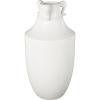 image:imageDeco 79 Ceramic Decorative Vase Sleek Amphora Centerpiece Vases with Scroll Handles Flower Vases for Home Decoration 9 x 9 x 18 White9 x 9 x 18
