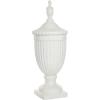 image:imageDeco 79 Ceramic Living Room Decorative Jars Tall Fluted Urn Decorative Container with Lid Jar with Lid 10 x 10 x 26 WhiteWhite
