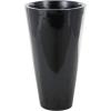 image:imageDeco 79 Fiberglass Decorative Vase Mosaic Floor Centerpiece Vase with Blue Interior Flower Vase for Home Decoration 16 x 16 x 30 SilverBlack