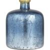 image:imageDeco 79 Glass Handmade Decorative Vase Centerpiece Vase with Gold Rim Flower Vase for Home Decoration 10 x 10 x 14 BlueBlue