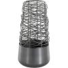 image:imageDeco 79 Metal Abstract Decorative Vase Intertwined Wire Centerpiece Vase with Solid Matte Base Vase for Home Decoration 6 x 6 x 12 Black6 x 6 x 12