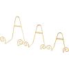 image:imageDeco 79 Metal Scroll Tabletop and Hanging Wall Rack Display Easel Set of 3 10 8 6H Gold