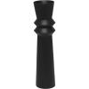 image:imageDeco 79 Metal Tall Art Deco Fluted Floor Vase 8 x 8 x 32 Black
