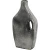 image:imageDeco 79 Paper Mache Decorative Vase Abstract Rounded Centerpiece Vase with Double Openings Flower Vase for Home Decoration 9 x 3 x 12 BeigeGray