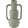 image:imageDeco 79 Paper Mache Decorative Vase Abstract Textured Centerpiece Vase with Squared Handles Flower Vase for Home Decoration 9 x 7 x 16 Light GrayCONVENIENTLY SIZED