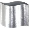 image:imageDeco 79 Stainless Steel Metal Decorative Vase Hammered Centerpiece Vase Flower Vase for Home Decoration 4 x 4 x 15 SilverSilver