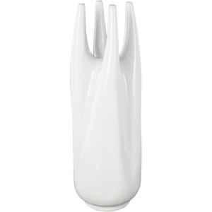 image:imageDeco 79 Ceramic Decorative Vase Centerpiece Vase with Multiple Openings Flower Vase for Home Decoration 7 x 8 x 22 WhiteLARGE SIZE FLOWER VASE CENTERPIECE