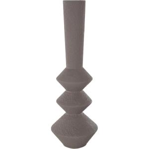image:imageDeco 79 Metal Art Deco Fluted Vase 6 x 6 x 24 BlackDark Gray