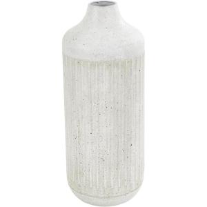 image:imageDeco 79 Metal Decorative Vase Textured Centerpiece Vase Flower Vase for Home Decoration 7 x 7 x 17 GrayGray