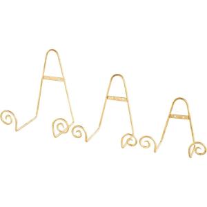 image:imageDeco 79 Metal Scroll Tabletop and Hanging Wall Rack Display Easel Set of 3 10 8 6H Gold