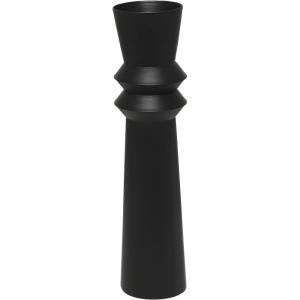 image:imageDeco 79 Metal Tall Art Deco Fluted Floor Vase 8 x 8 x 32 Black