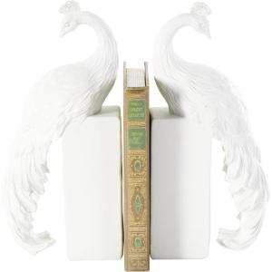 image:imageDeco 79 Resin Lizard Decorative Bookends Crawling Non Skid Bookends Set of 2 Office Bookends7 W 6 H GoldWhite
