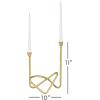image:imageCosmoLiving by Cosmopolitan Metal Candelabra 10 x 6 x 11 Gold
