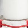 image:imageDeco 79 Metal Buoy Distressed 3 Linked Candle Holder with White Wood Accents 19 x 7 x 5 RedRed