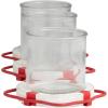 image:imageDeco 79 Metal Buoy Distressed 3 Linked Candle Holder with White Wood Accents 19 x 7 x 5 RedRed
