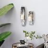 image:imageDeco 79 Stainless Steel Metal 2 Candle Wall Sconce Set of 2 19 14H SilverSilver