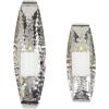 image:imageDeco 79 Stainless Steel Metal 2 Candle Wall Sconce Set of 2 19 14H SilverSilver