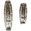 image:imageDeco 79 Stainless Steel Metal 2 Candle Wall Sconce Set of 2 19 14H SilverSilver