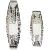 image:imageDeco 79 Stainless Steel Metal 2 Candle Wall Sconce Set of 2 19 14H SilverSilver