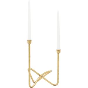 image:imageCosmoLiving by Cosmopolitan Metal Candelabra 10 x 6 x 11 Gold