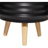 image:imageDeco 79 Magnesium Oxide Round Planter Set of 3 18 16 14H GrayBlack