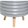 image:imageDeco 79 Magnesium Oxide Round Planter Set of 3 18 16 14H GrayGray
