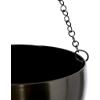 image:imageDeco 79 Metal Indoor Outdoor Wall Planter Indoor Outdoor Hanging Dome Hanging Planter with Chain Set of 2 Plant Hanger 5 7H BlackBlack